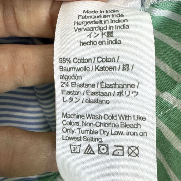 J. Crew Womens Rainbow Stripe Shirt Dress Size 0 Sleeveless Button Up Preppy - Picture 7 of 8